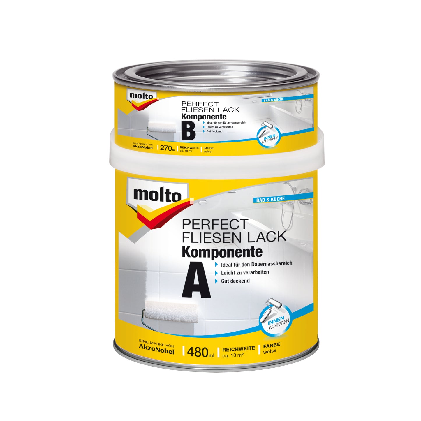 Molto Perfect Fliesen Lack Weiß | 750ml