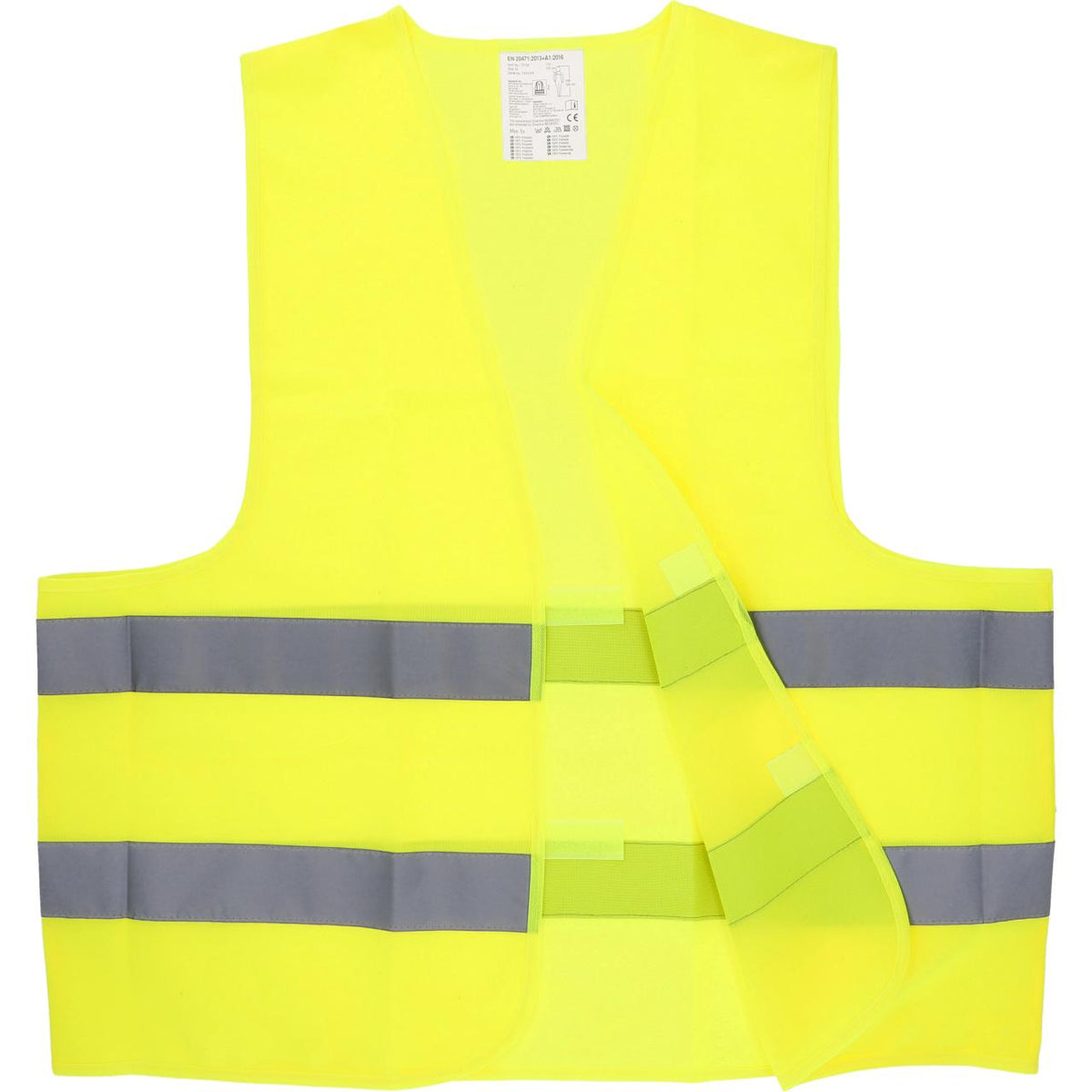 Warnweste DIN EN ISO 20471 neon-gelb, Universalgröße