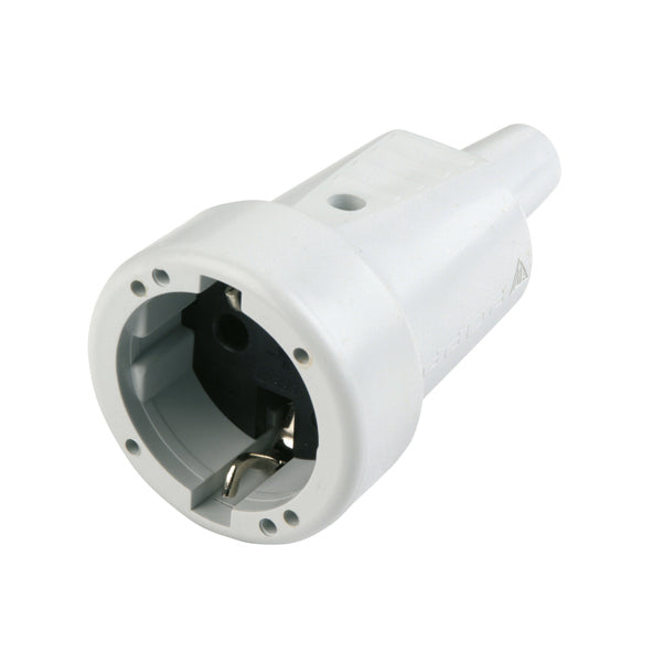 Schutzkontakt-Kupplung | PVC | Grau