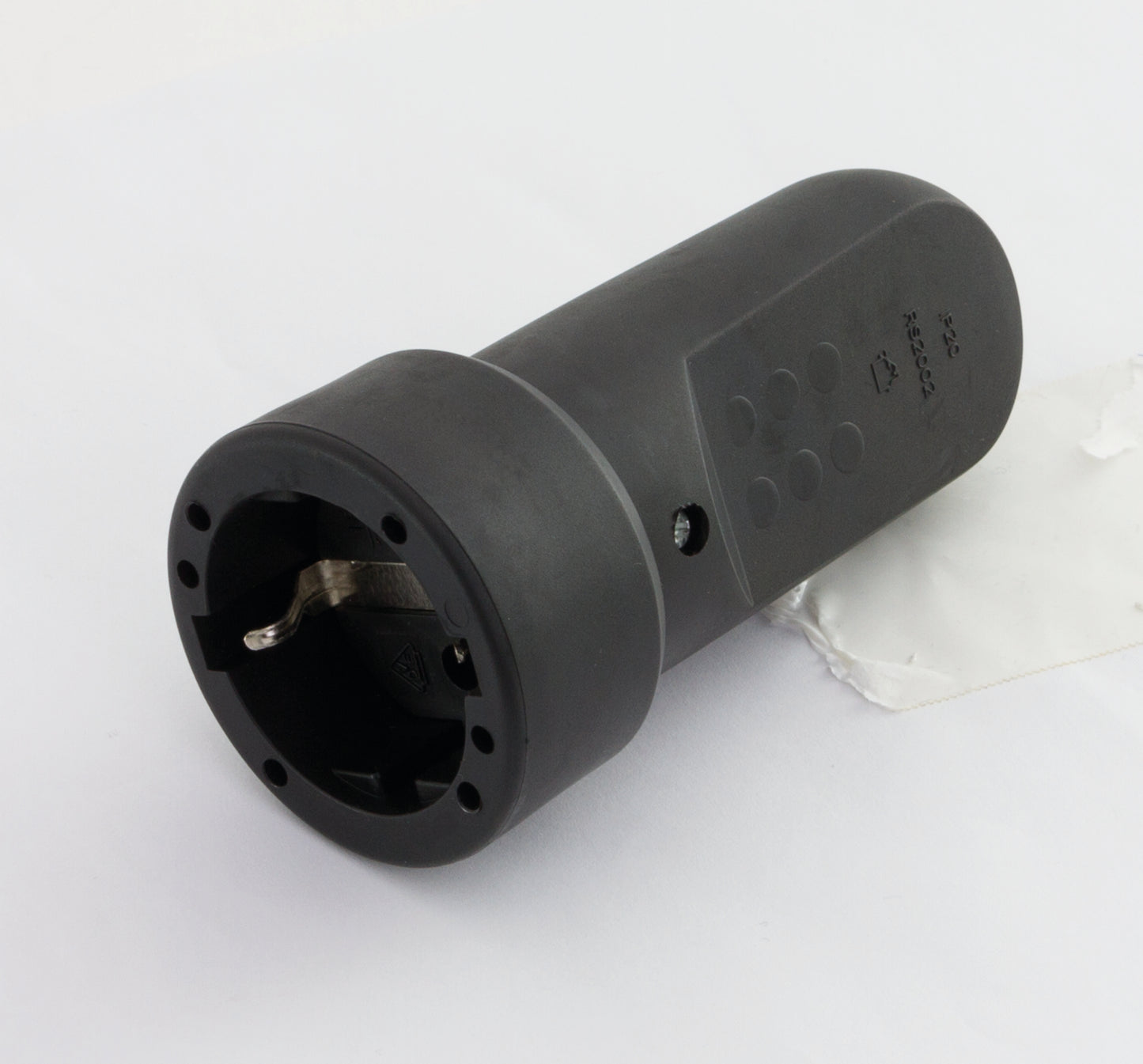 Schutzkontakt-Kupplung | Gummi | IP20 | Schwarz