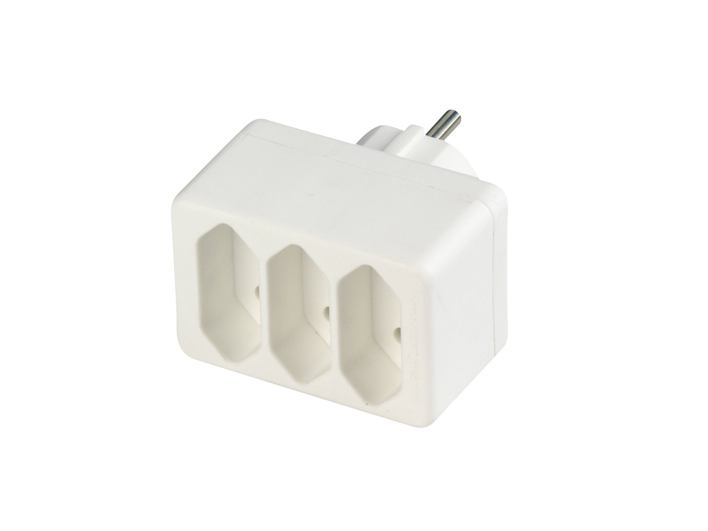 Übergangsstecker 3-fach | Weiß