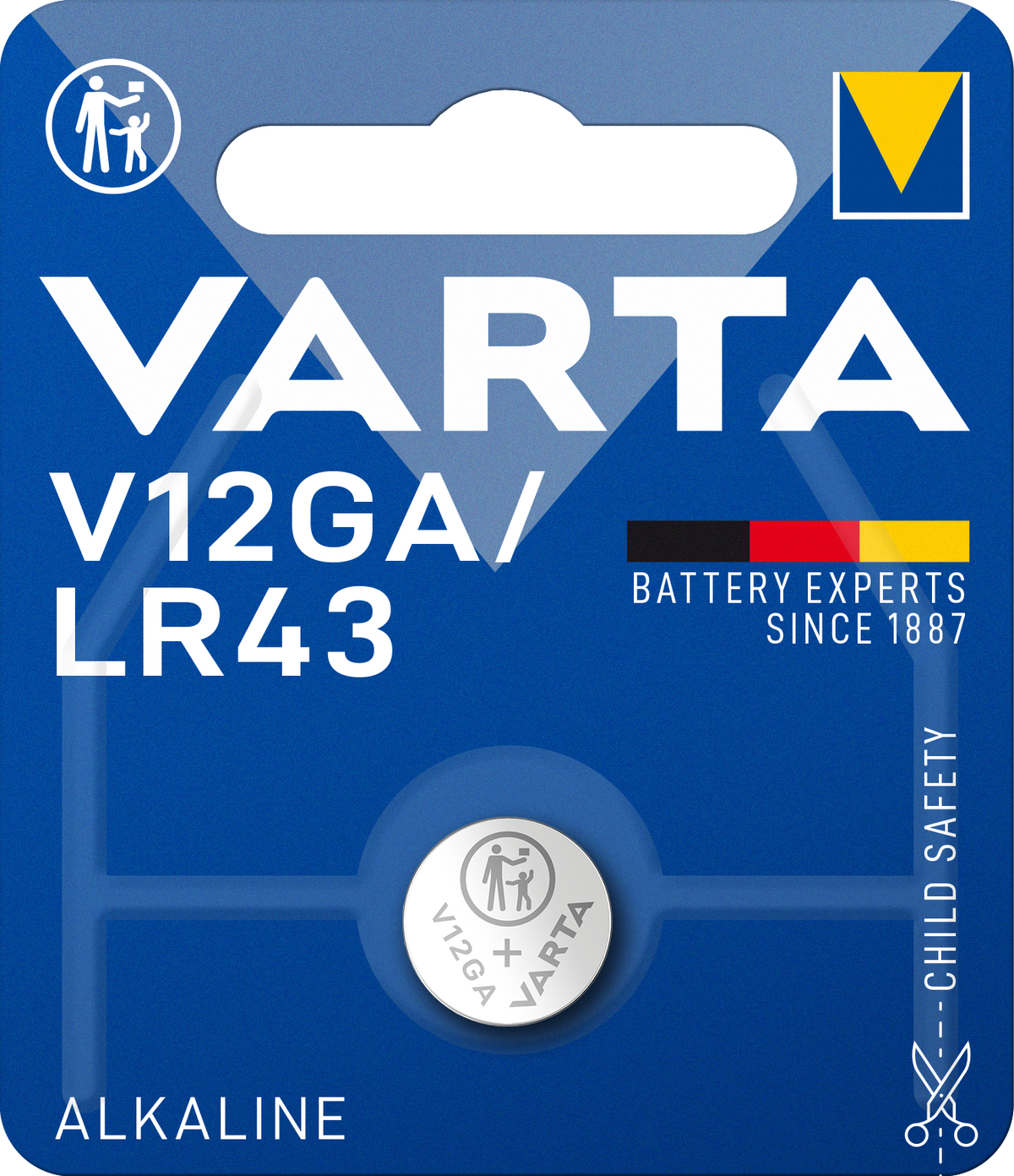VARTA ELECTRONICS V12GA/LR43 Blister 1