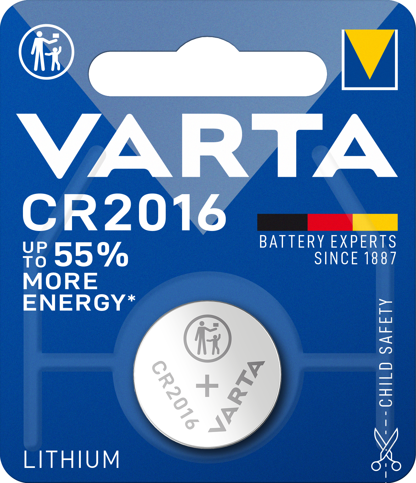 VARTA ELECTRONICS CR2016 Blister 1