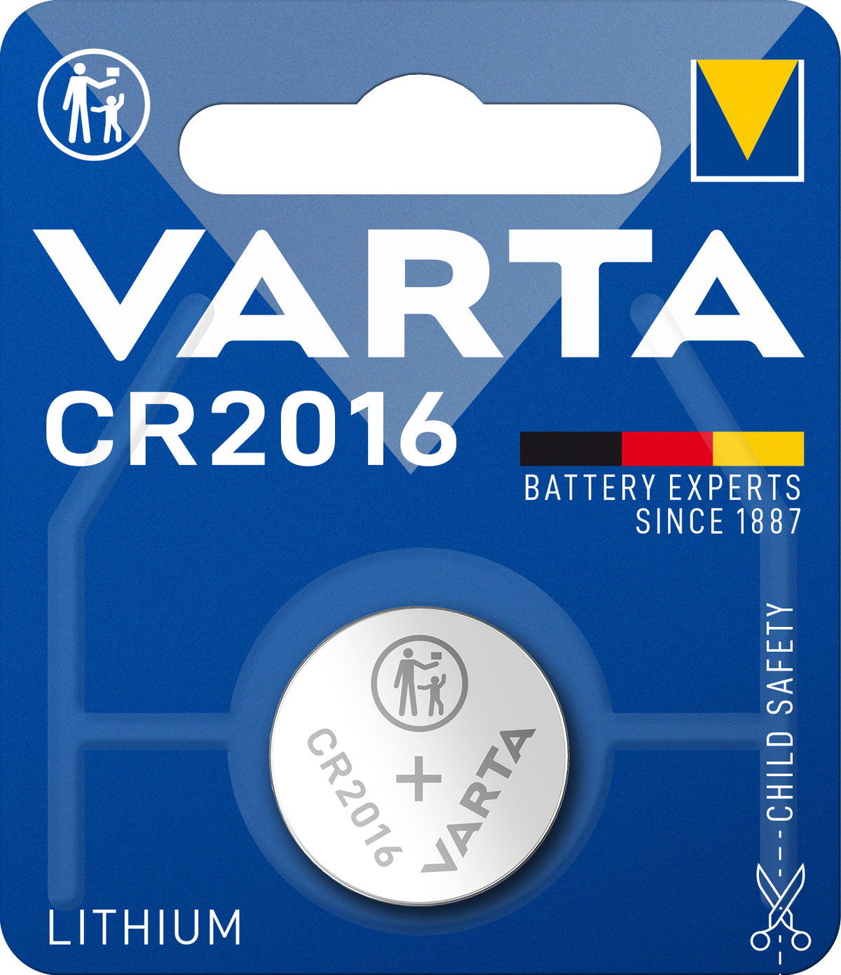 VARTA ELECTRONICS CR2016 Blister 1