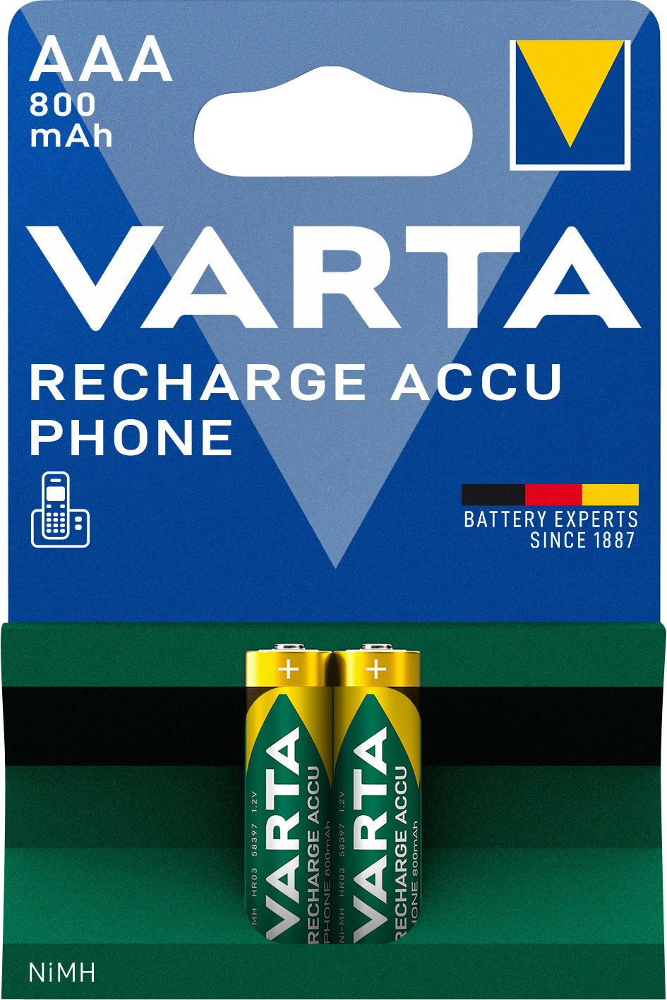 VARTA RECH.ACCU Phone AAA 800mAh Blister 2