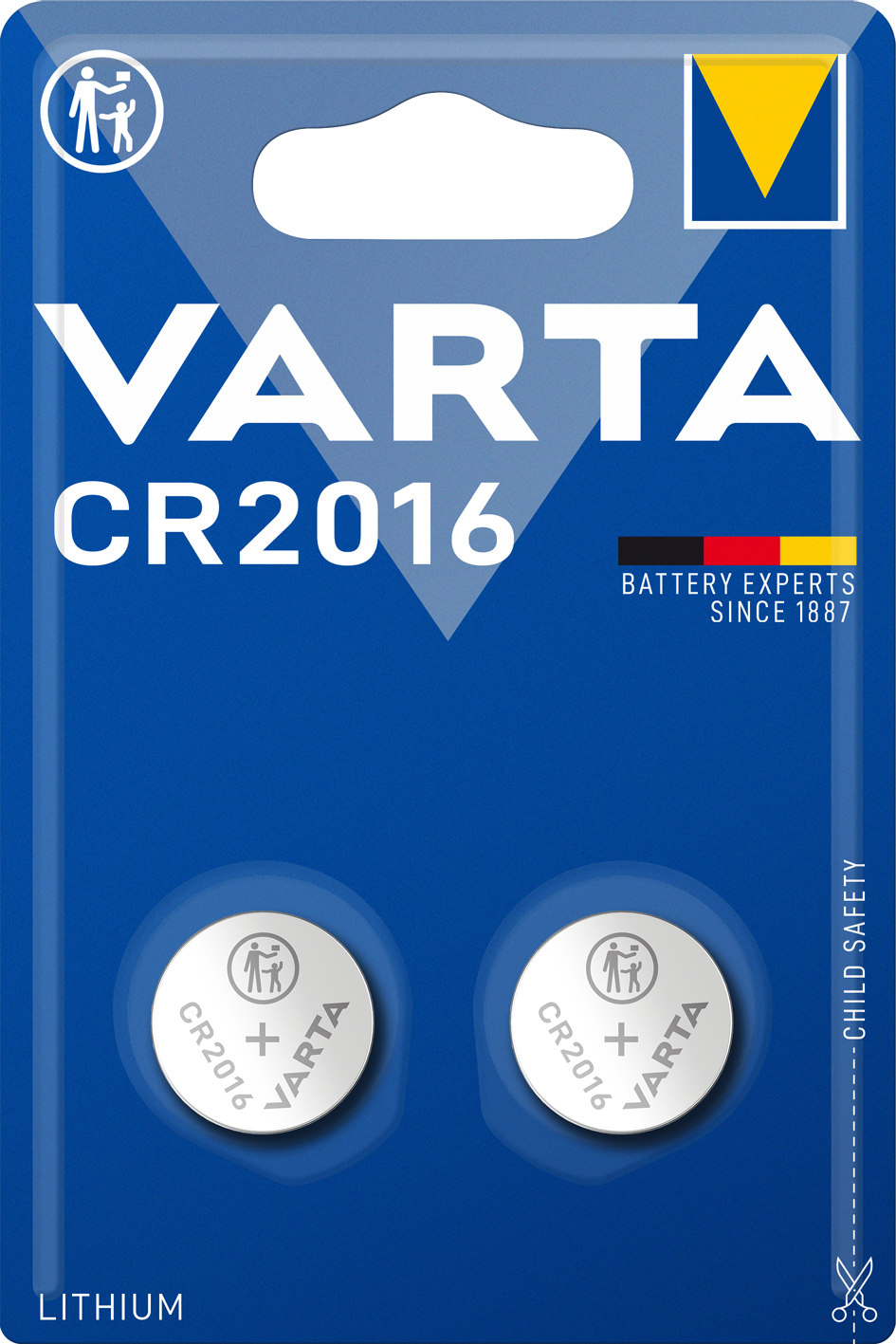 VARTA ELECTRONICS CR2016 Blister 2