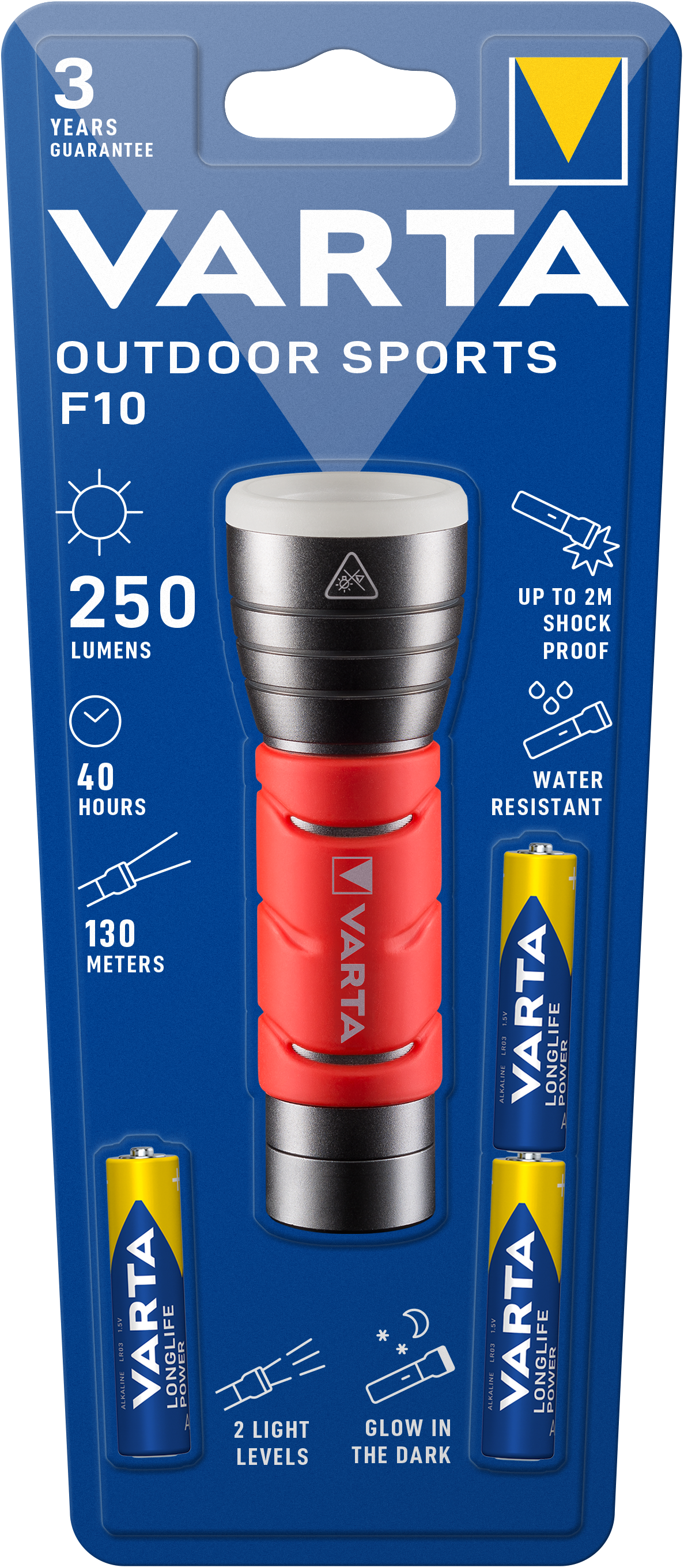 VARTA Outdoor Sports F10 3AAA mit Batt.
