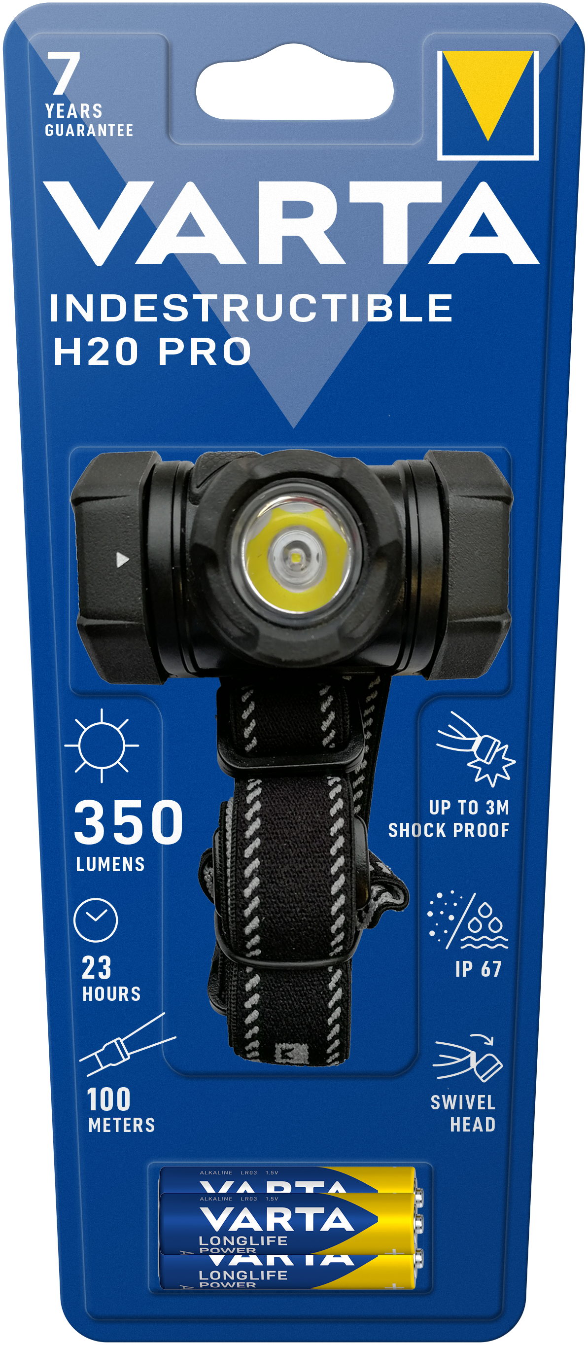 VARTA Indestructible H20 Pro 3AAA mit Batt.