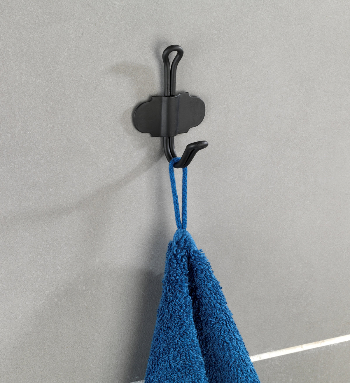 Wenko Wandhaken Nostalgie schwarz selbstklebend