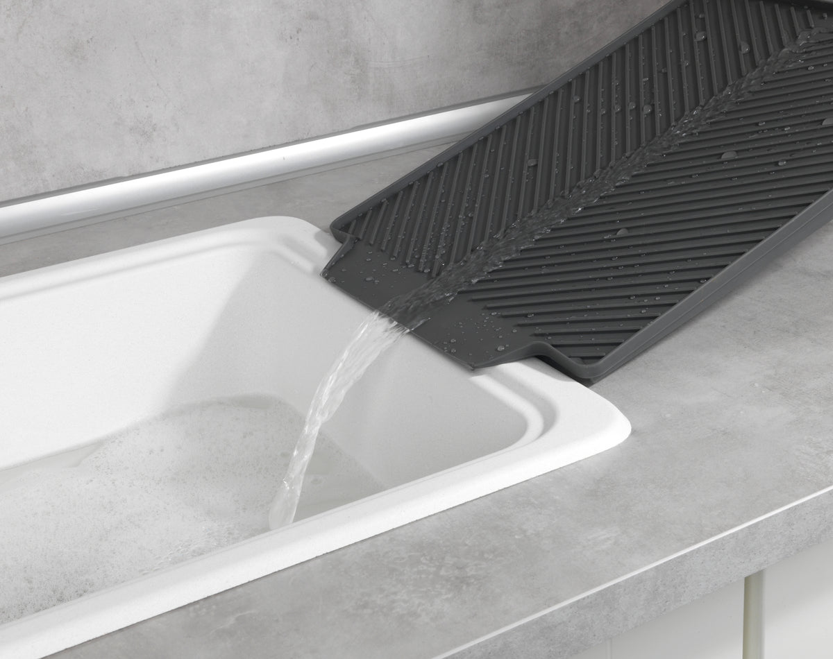 Wenko Abtropfmatte Linea 40x30x3cm grau