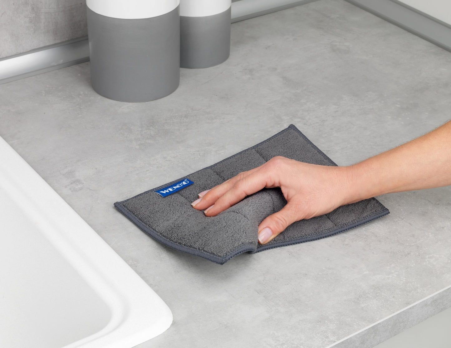 Wenko Mikrofaser Reinigungsschwämme Miko 2er Set