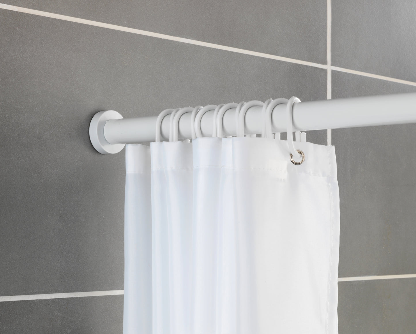 Wenko Teleskop-Duschstange Luz 70-115cm weiß