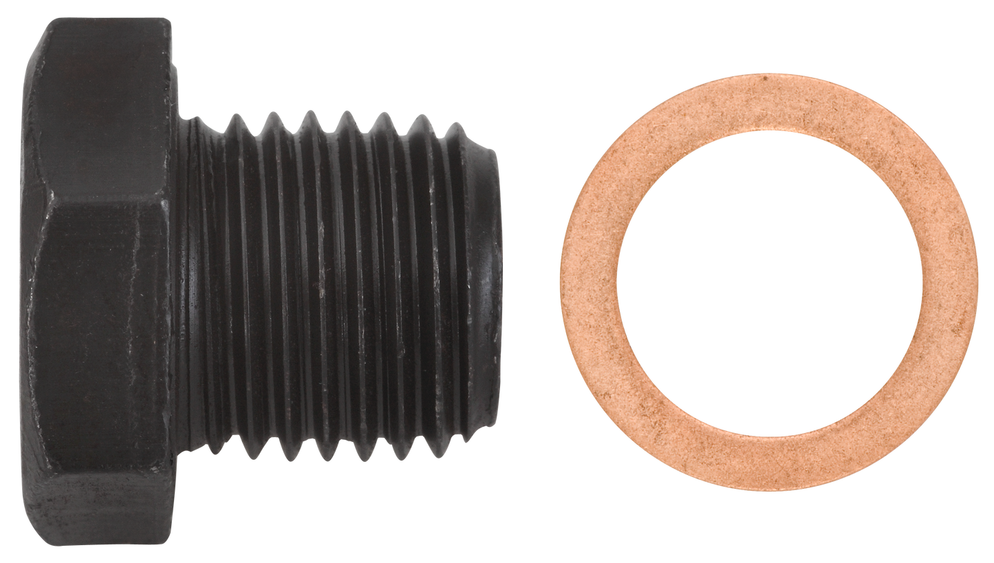 Ölablassschraube M14 x 1,5 x 12 mit Dichtring, Stahl phosphatiert