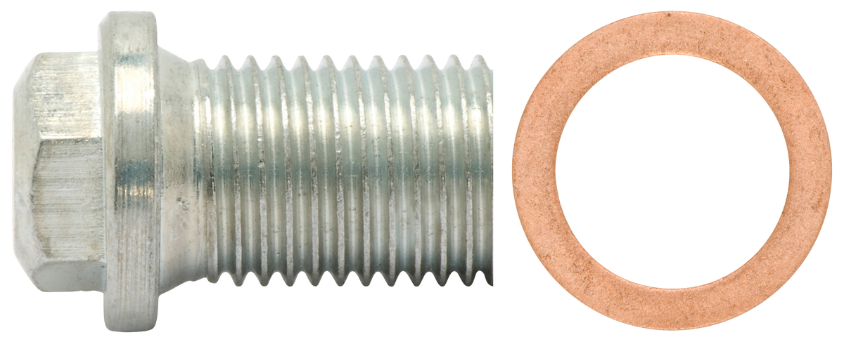 Ölablassschraube M14 x 1,5 x 24 mit Dichtring, Stahl Delta Tone