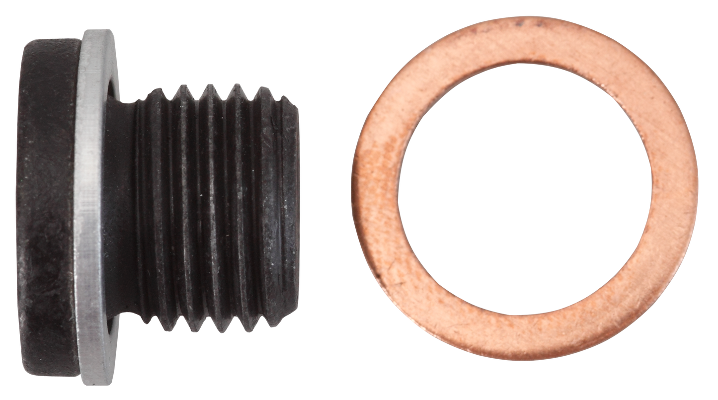 Ölablassschraube M14 x 1,5 x 12 mit Dichtring, Stahl phosphatiert