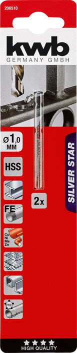 Metallbohrer, ø1.0 mm