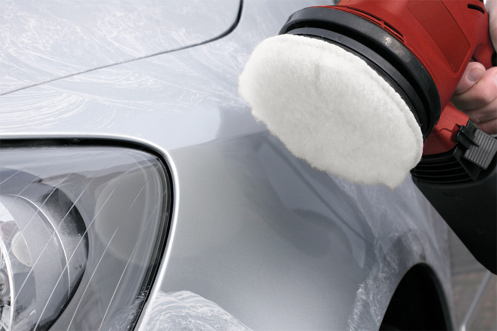 Polierhaube, selbsthaftend, Lammwolle