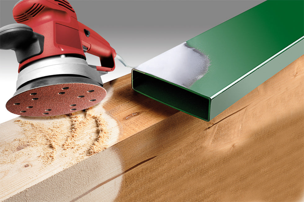 Haft-Schleifscheiben, HOLZ & METALL, Edelkorund, Ø 150 mm, gelocht, K 180 K180