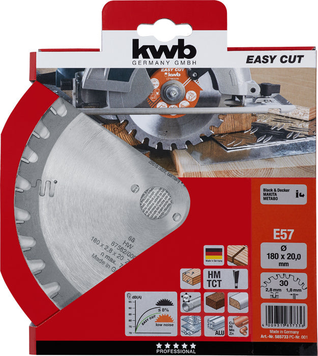 EASY-CUT Kreissägeblätter für Handkreissägen Ø 180 x 30 mm