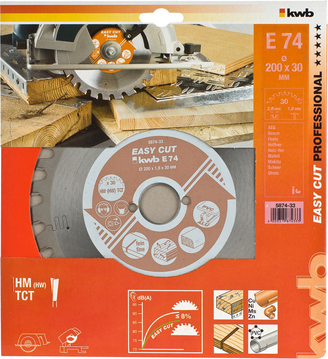 EASY-CUT Kreissägeblätter für Handkreissägen Ø 200 x 30 mm