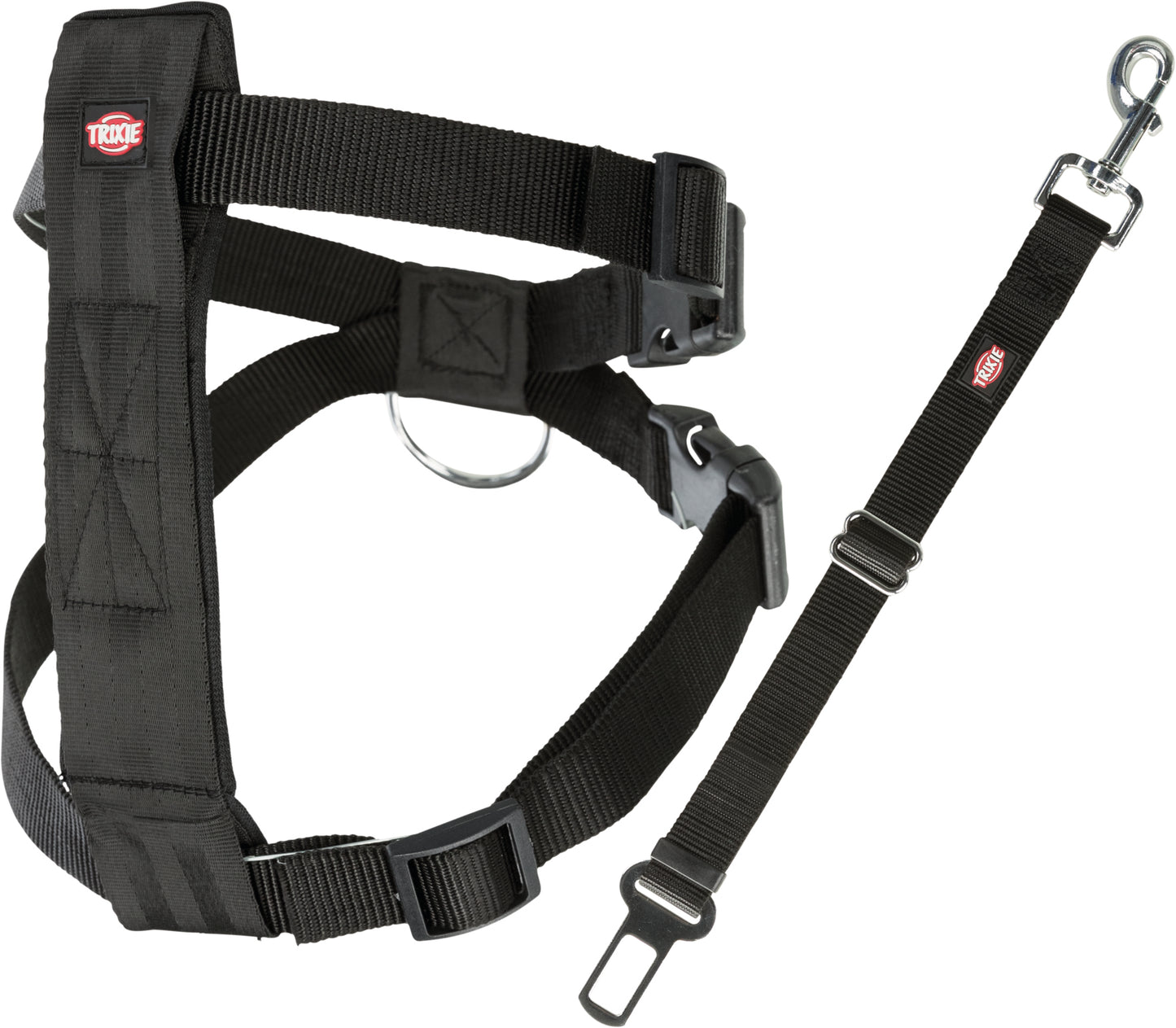 Trixie Auto-Geschirr M (50-70cm) | schwarz