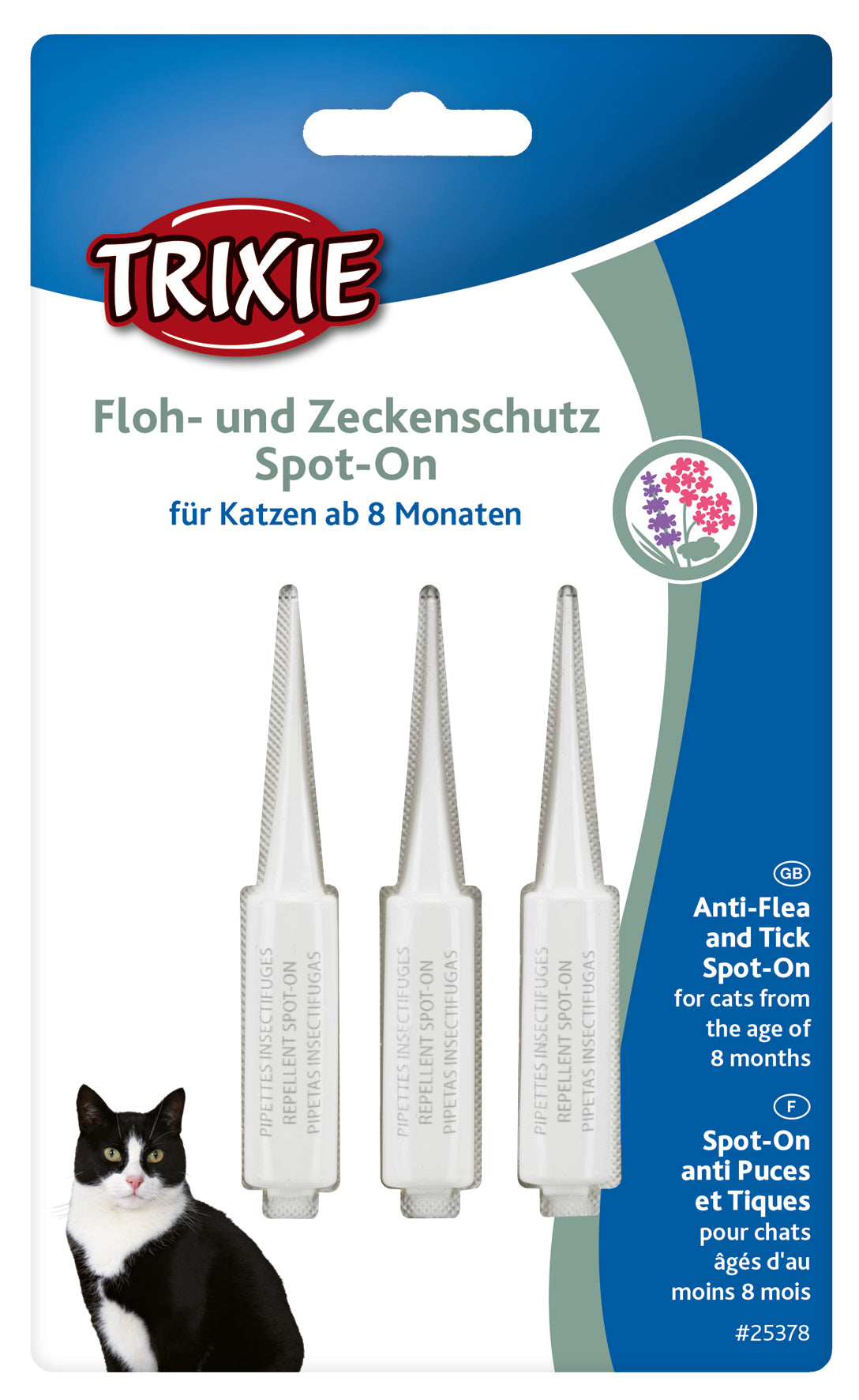 Trixie Floh- und Zeckenschutz "Spot-On" Katzen 3× 1ml