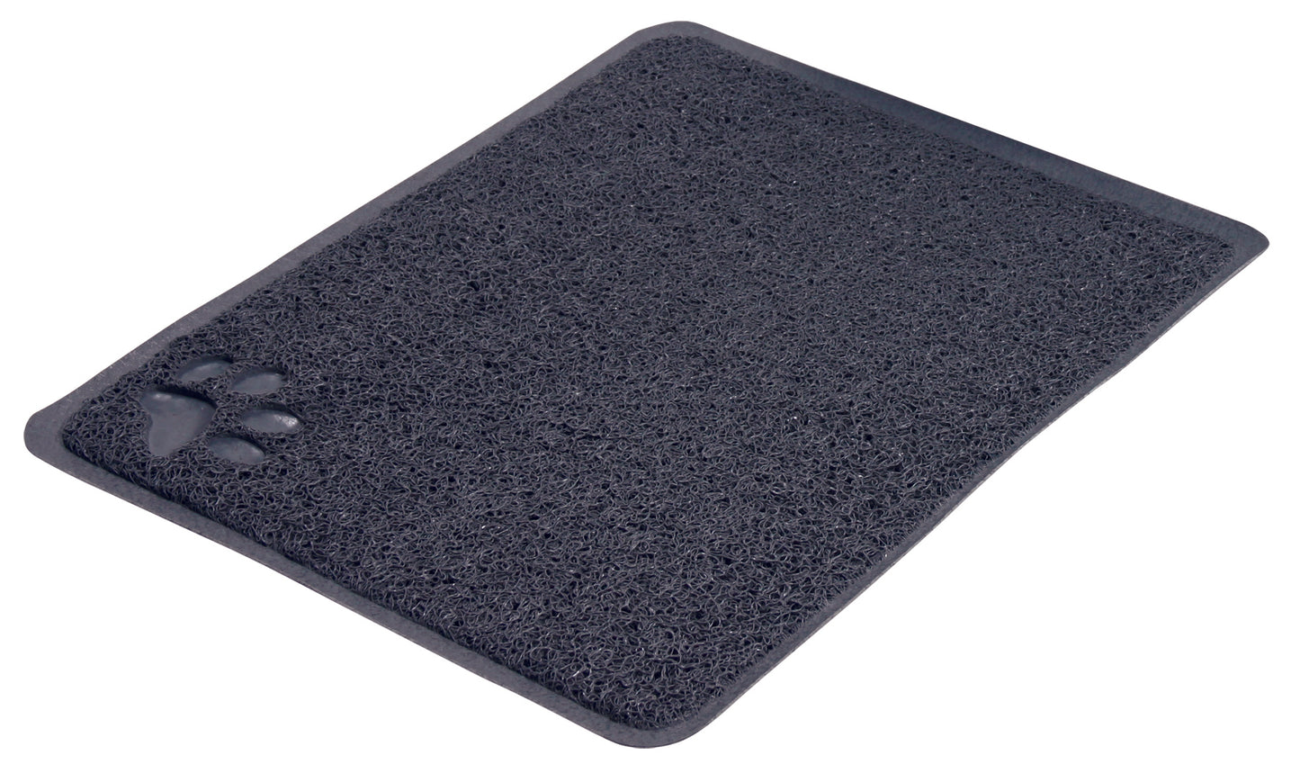 Vorleger für Katzentoiletten, PVC, 37 × 45 cm, anthrazit