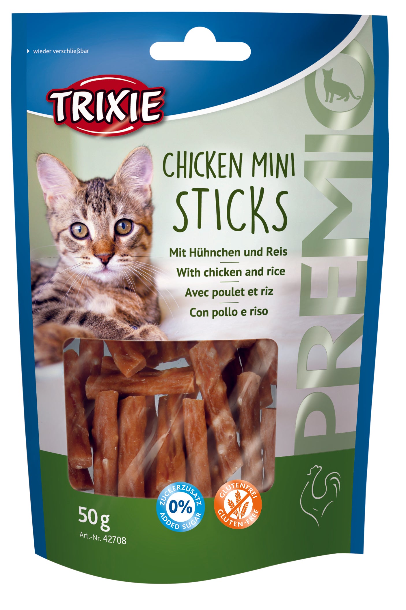 PREMIO Chicken Mini Sticks, 50 g