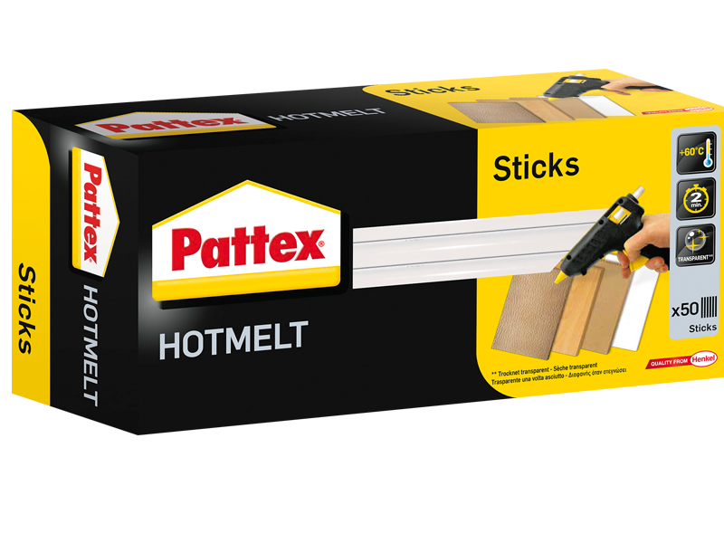 Pattex Heißklebesticks transparent-hochfest | 1000g