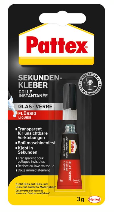 Pattex Sekundenkleber für Glas | 3g