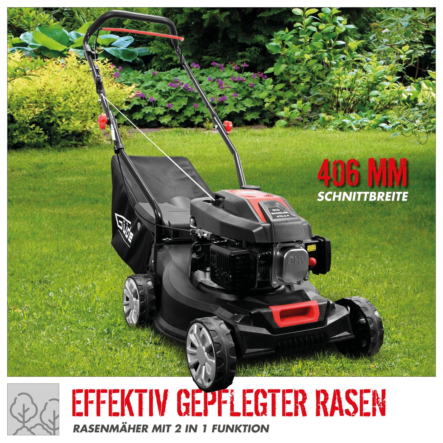 Güde Rasenmäher "ECO WHEELER" 412.2 P | 40 cm (2 PS)