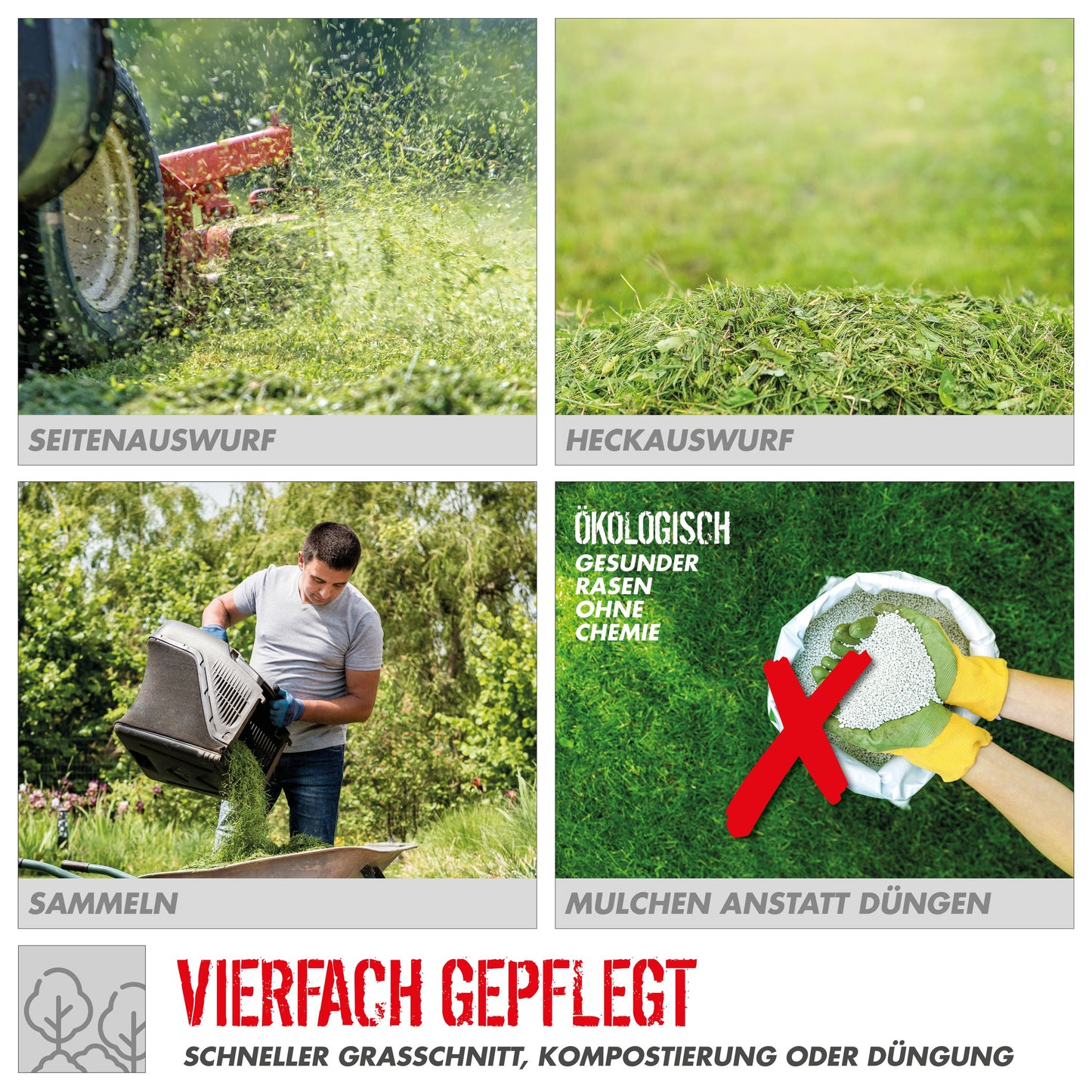 Güde Rasenmäher "ECO WHEELER" 464.4 R LI-ES | 46 cm (3,1 PS)