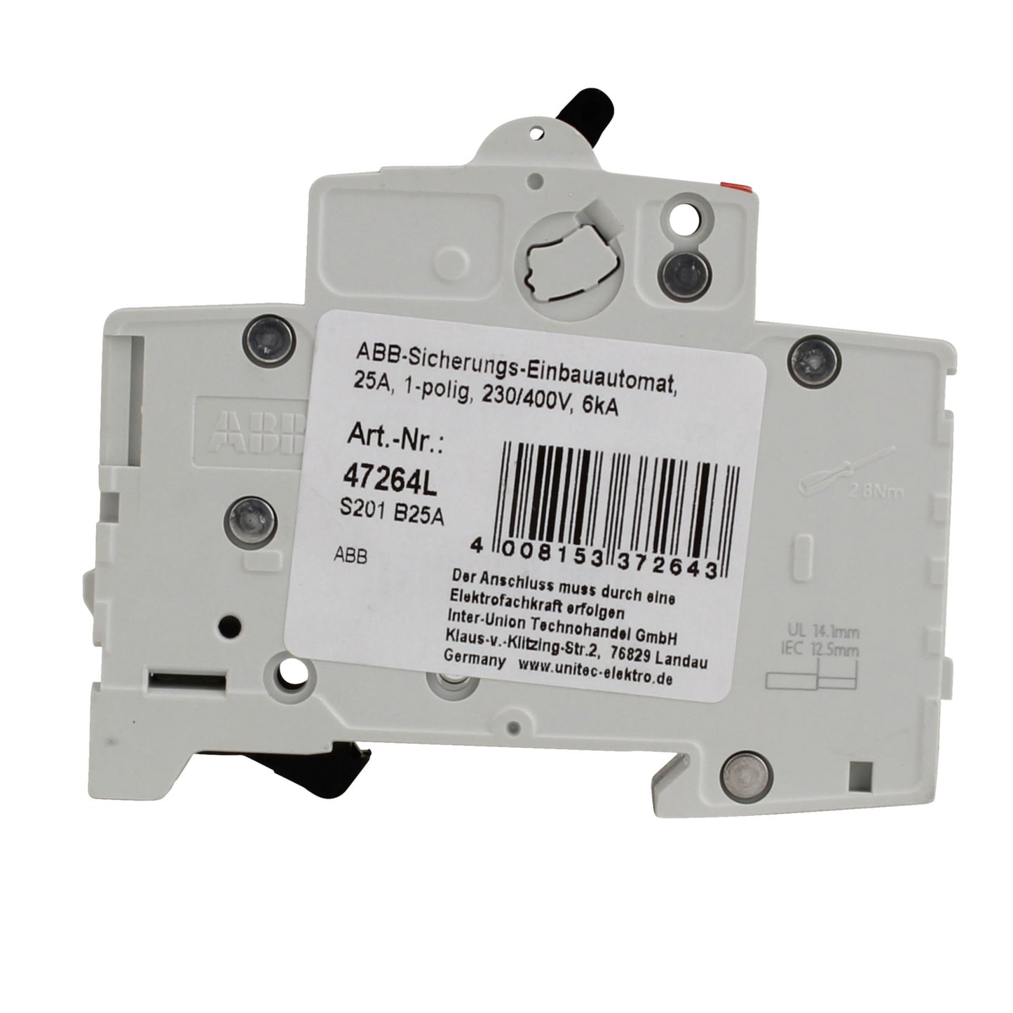 ABB LEITUNGSSCHUTZSCHALTER B25