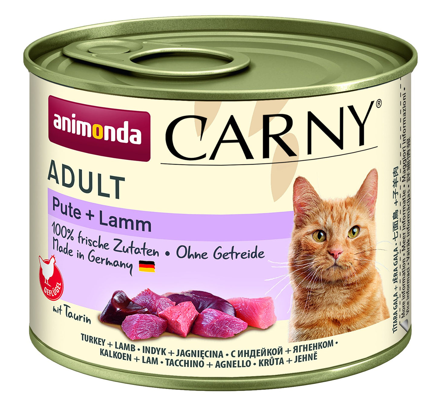Ani. Cat Dose Carny Adult Pute&Lamm 200g