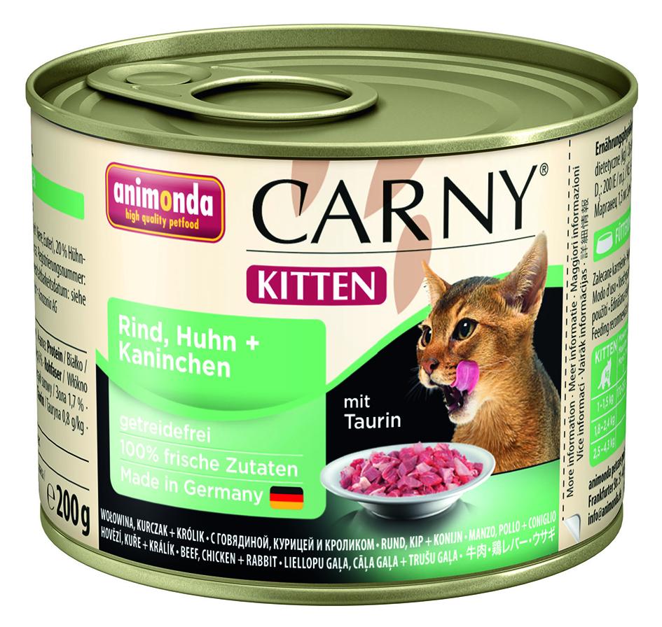 Ani. Cat Dose Carny Kitten Rind,Huhn+Kan