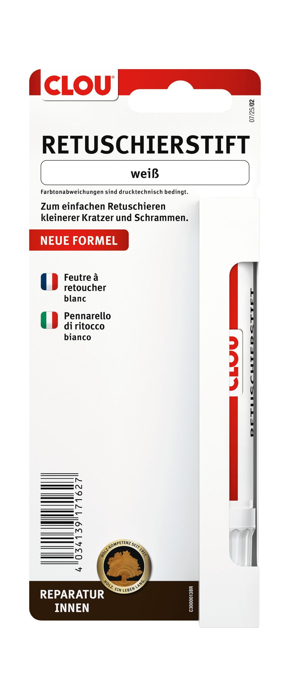 Ret.Stift weiß 6x
