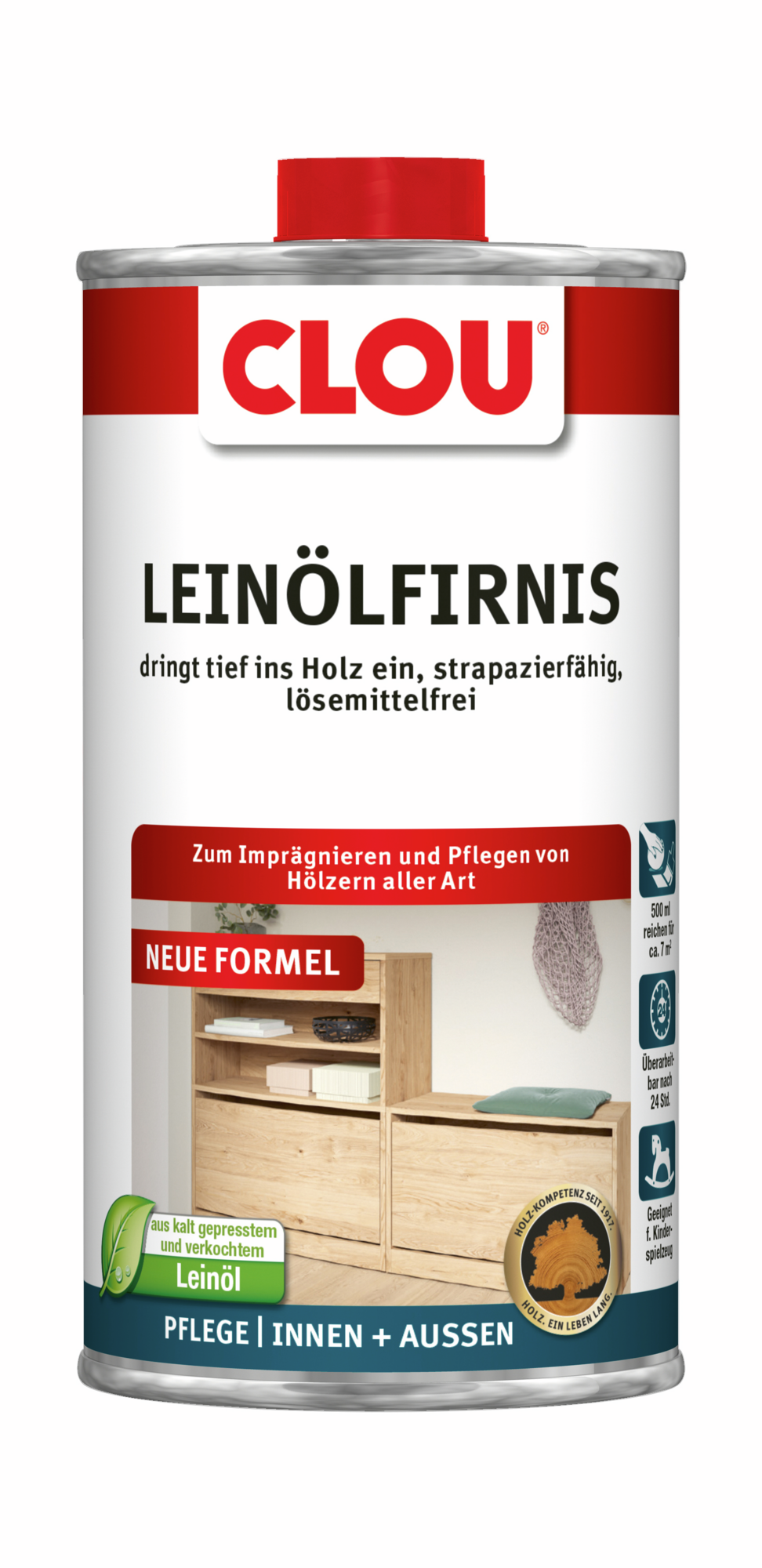 Leinölfirnis Clou 500 ml
