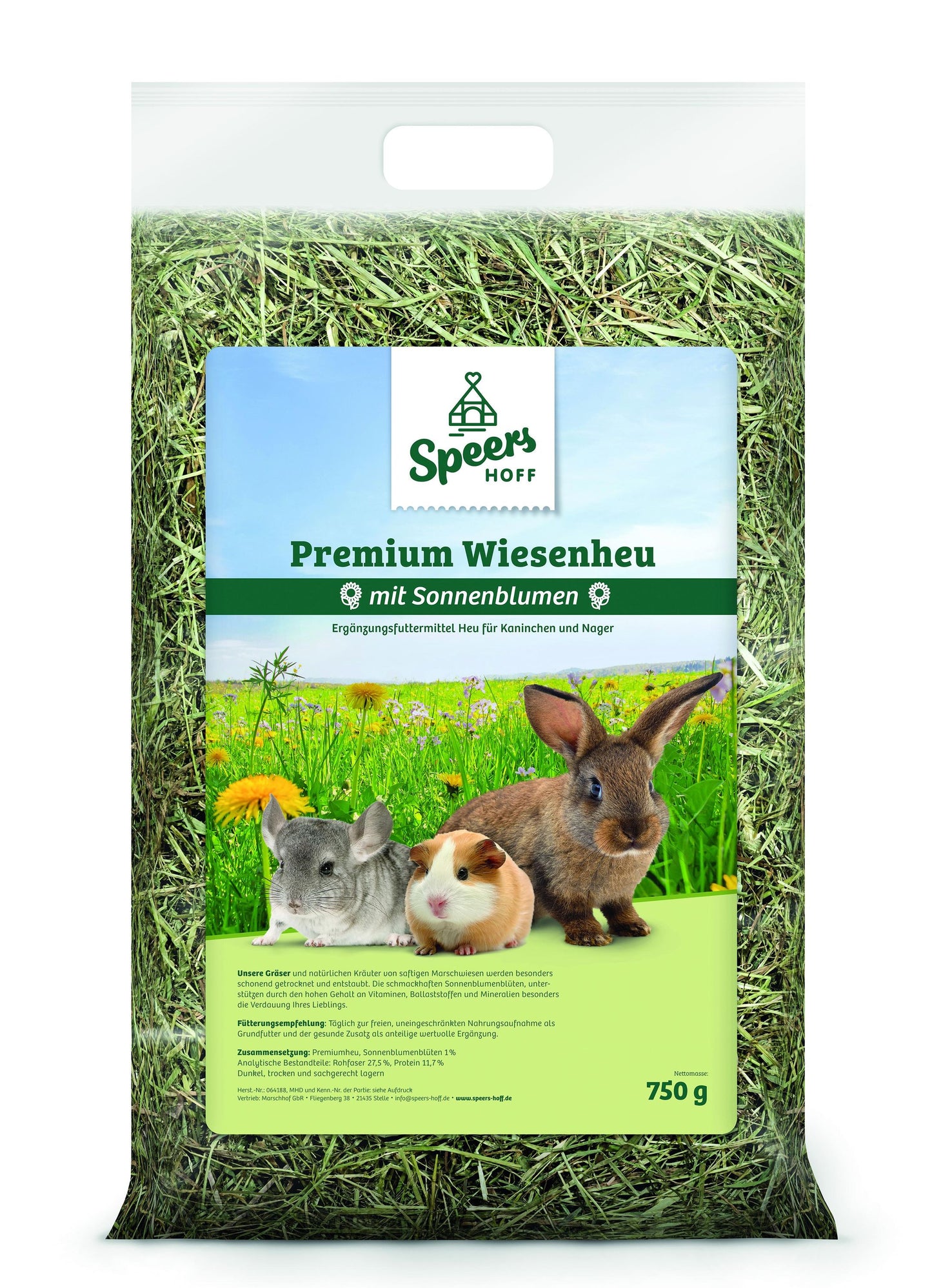 Speers Sonnenblumenwiese Heu 750 g