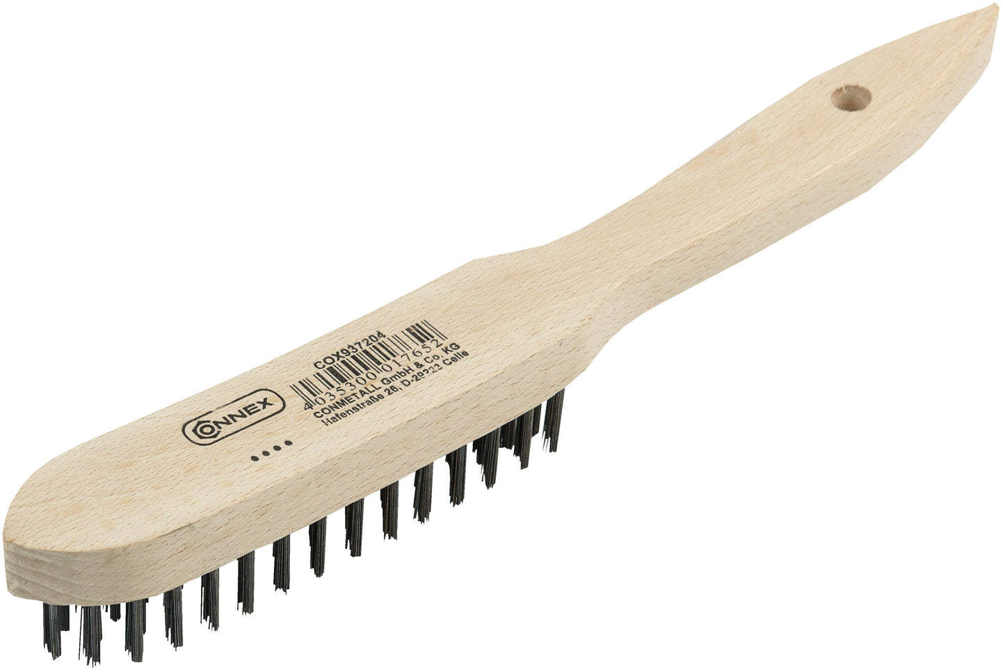 Stahl-Drahtbürste Holzkörper