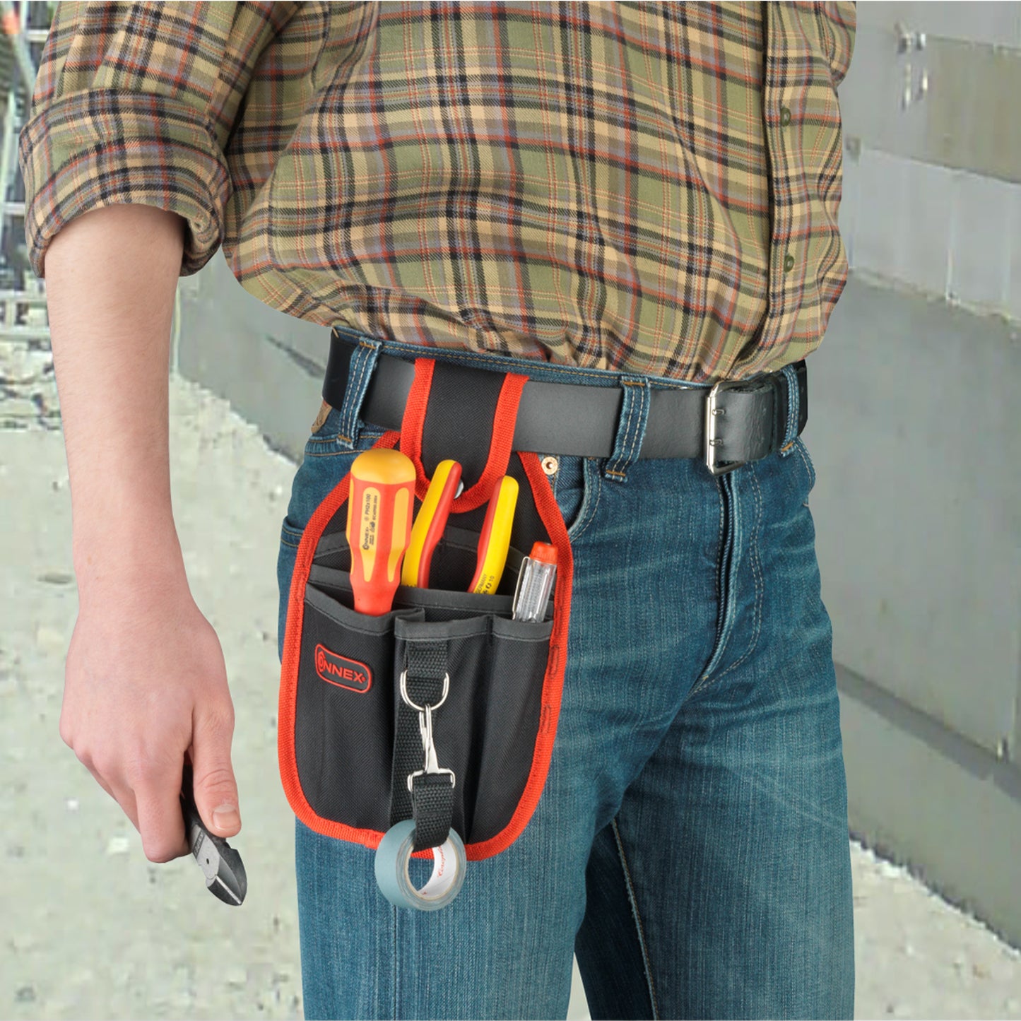 Werkzeugtasche, 7 Fächer Polyester