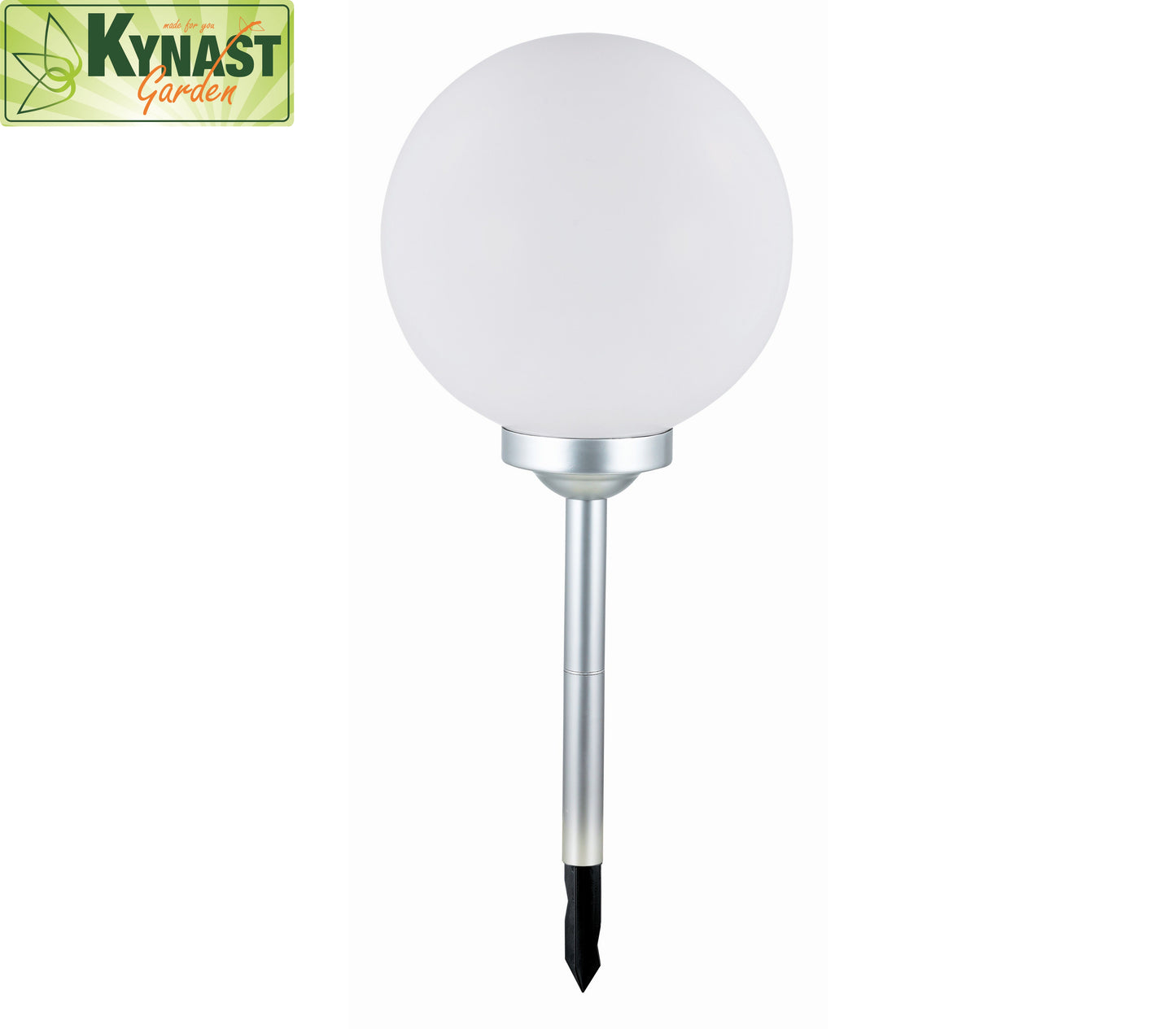 Solar Leuchtkugel LED Ø20cm mit Erdspieß, Kunststoff weiß