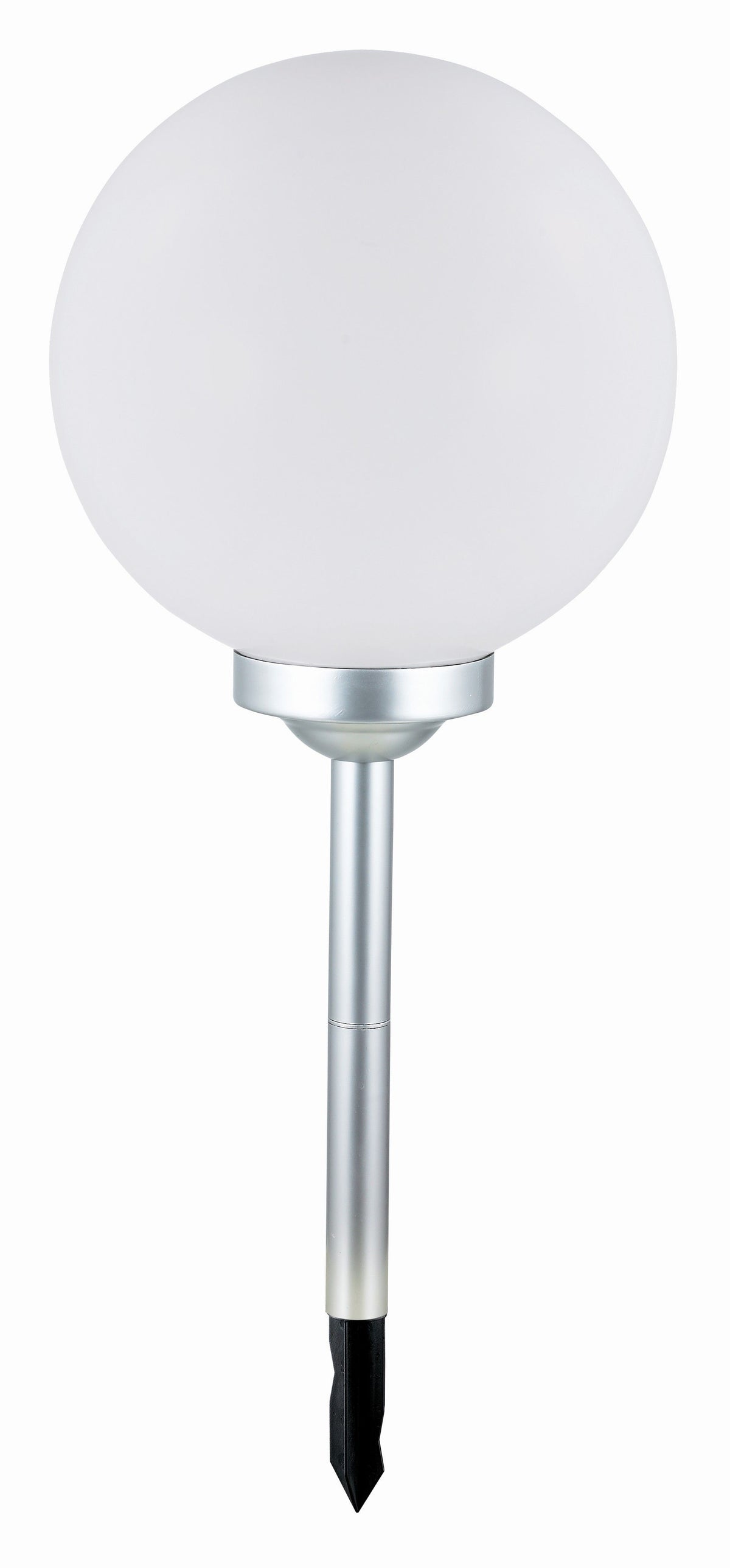 Solar Leuchtkugel LED Ø25cm mit Erdspieß, Kunststoff weiß