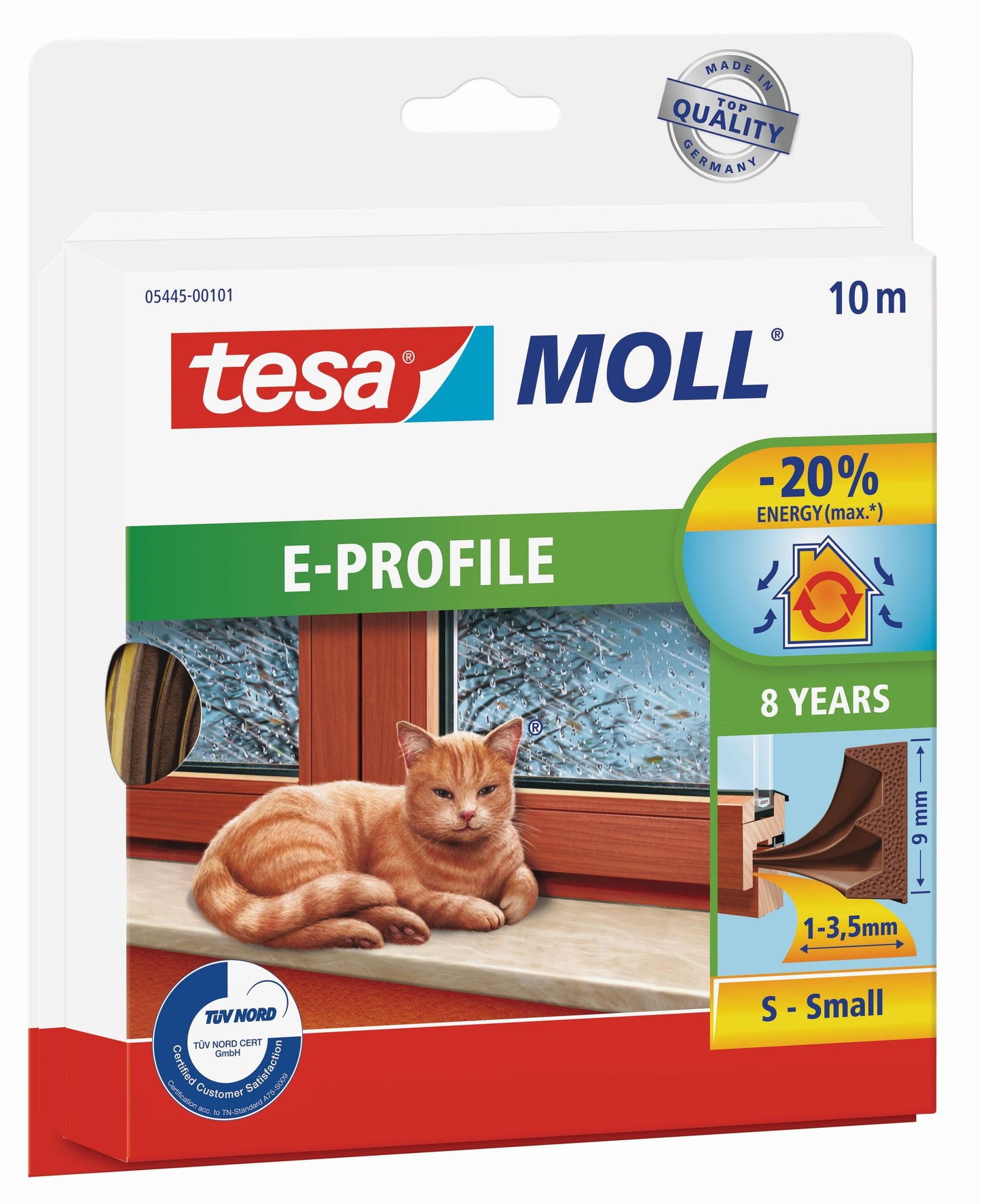 tesamoll® E-Profil braun | Spalten 1-3,5mm | 10m