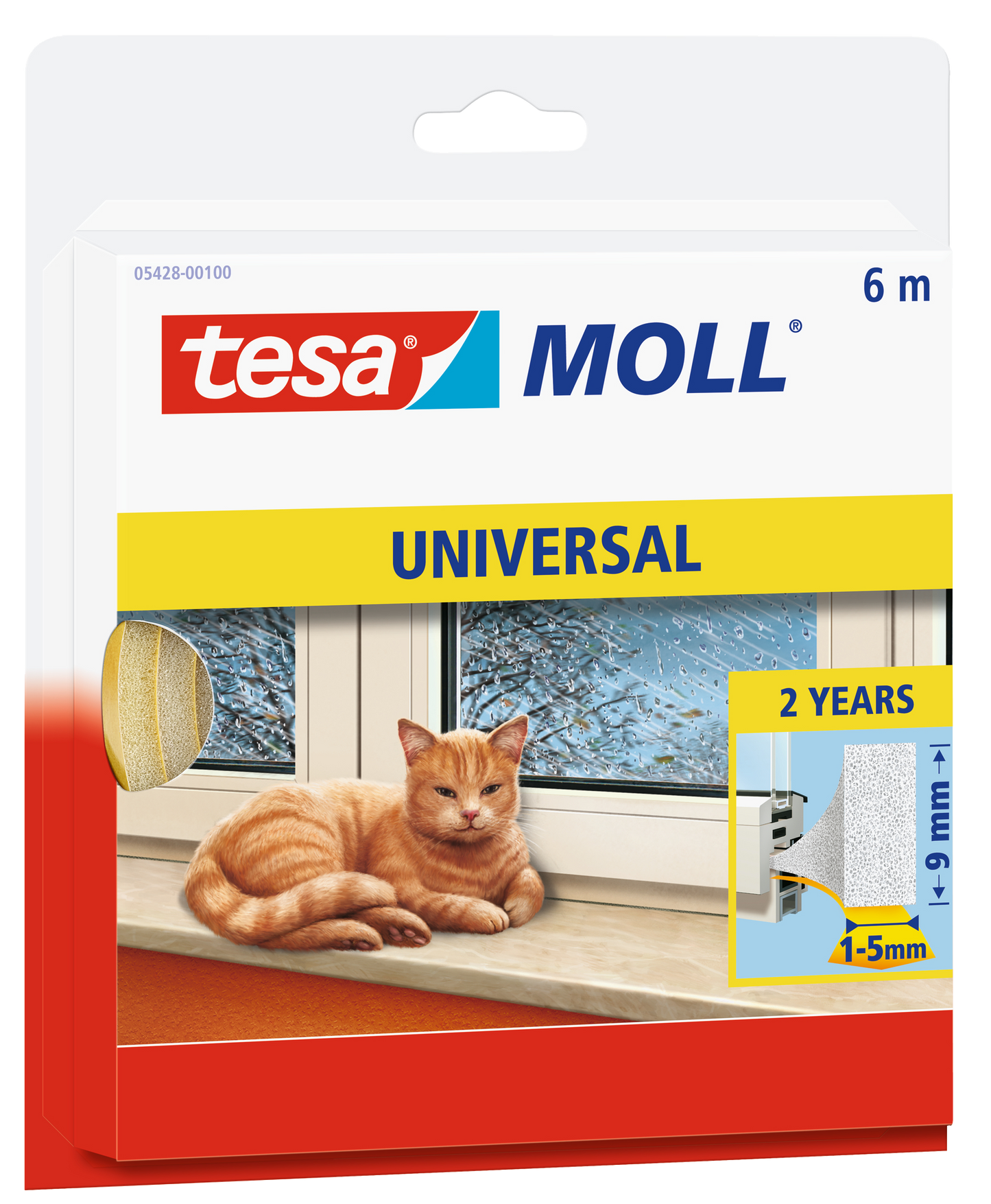 tesa® Insulation Dichtungsband pur weiß, 6 m