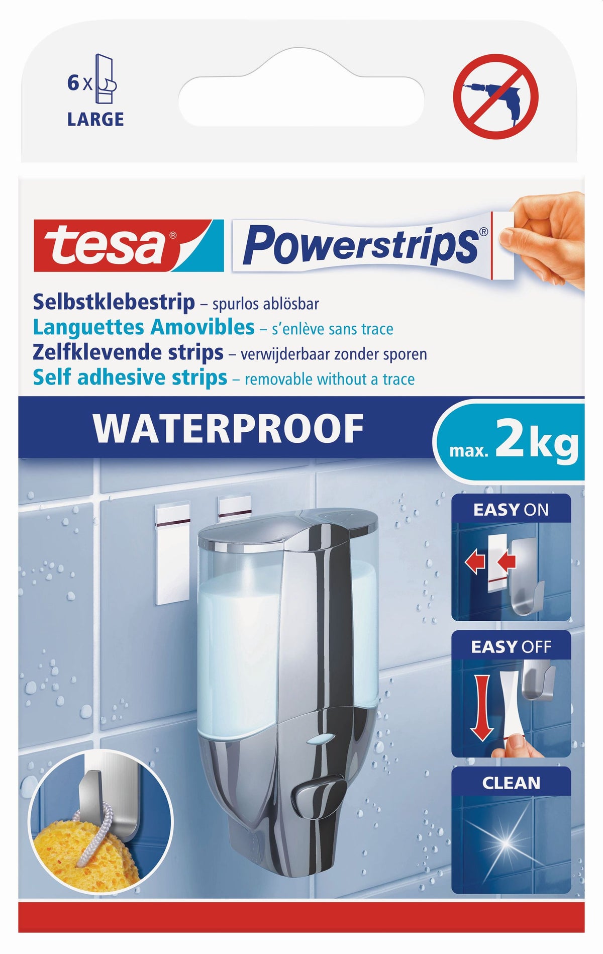 tesa Powerstrips® Waterproof Strips | Large