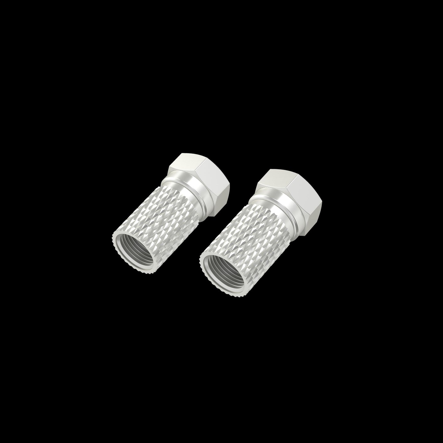 F-Stecker, 5,8 mm, schraubbar, 2 Stück