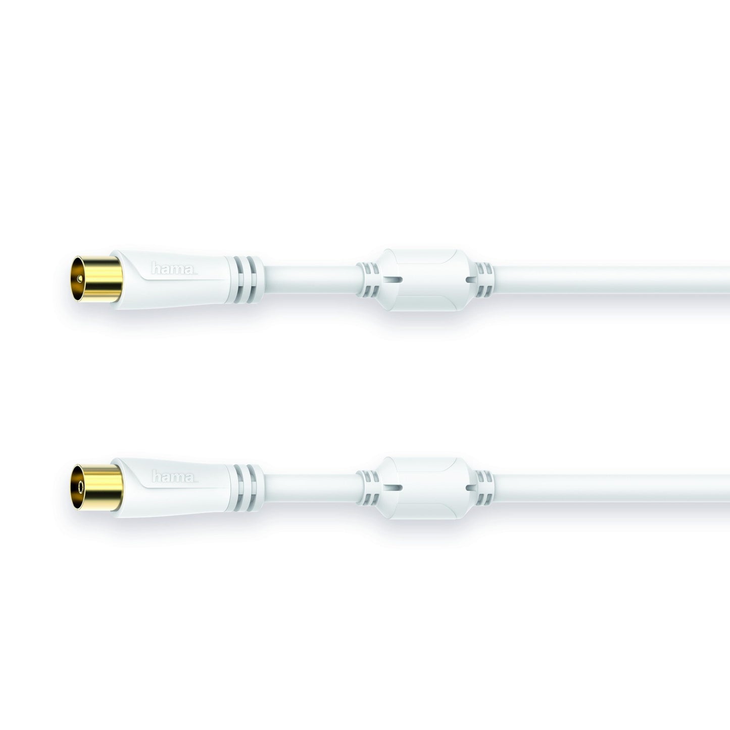 Antennen-Kabel, 3,0 m, 100 dB Koax-St-Koax-Kupp, vergoldet