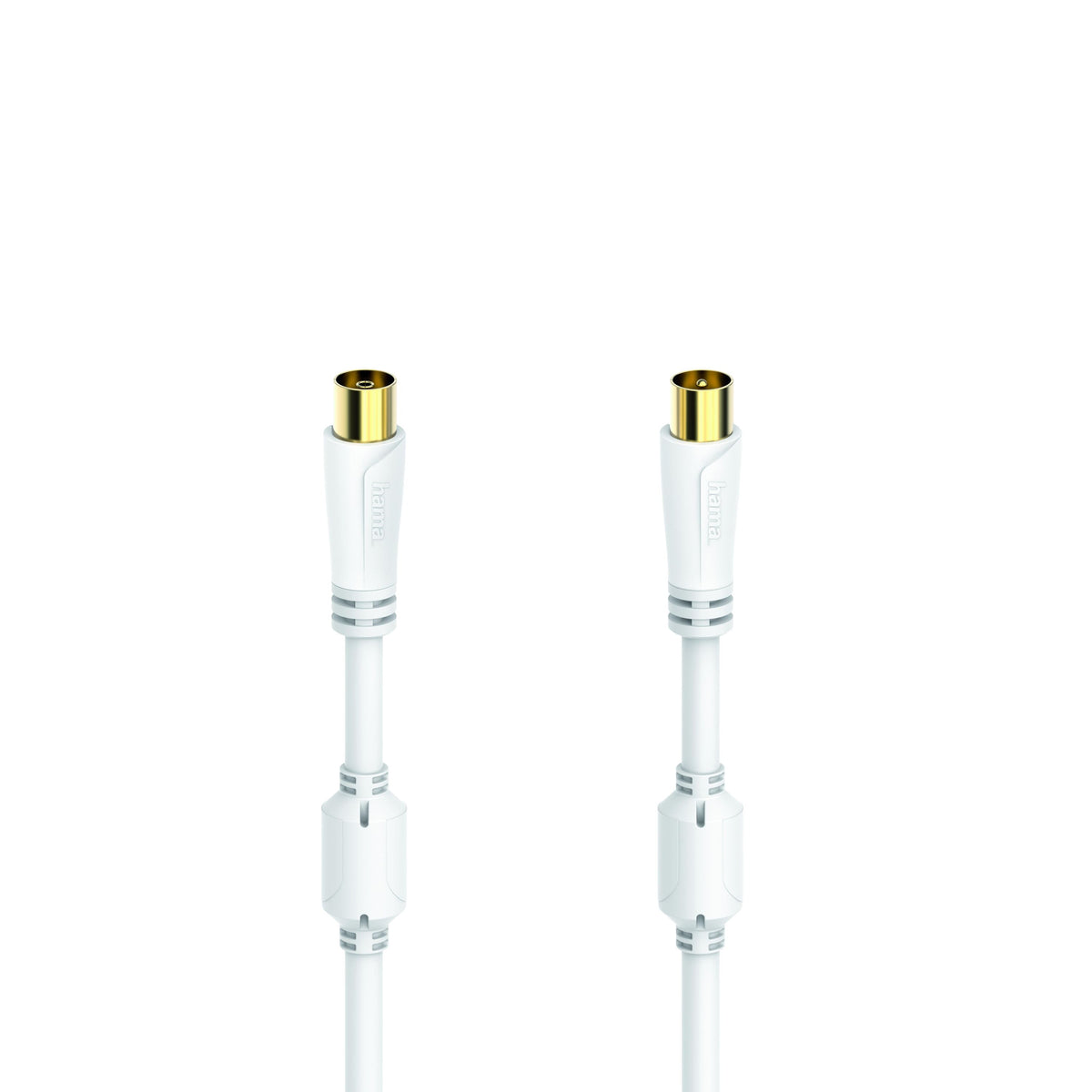 Antennen-Kabel, vergoldet 5,0m Koax-St - Koax-Kupplung, 100dB
