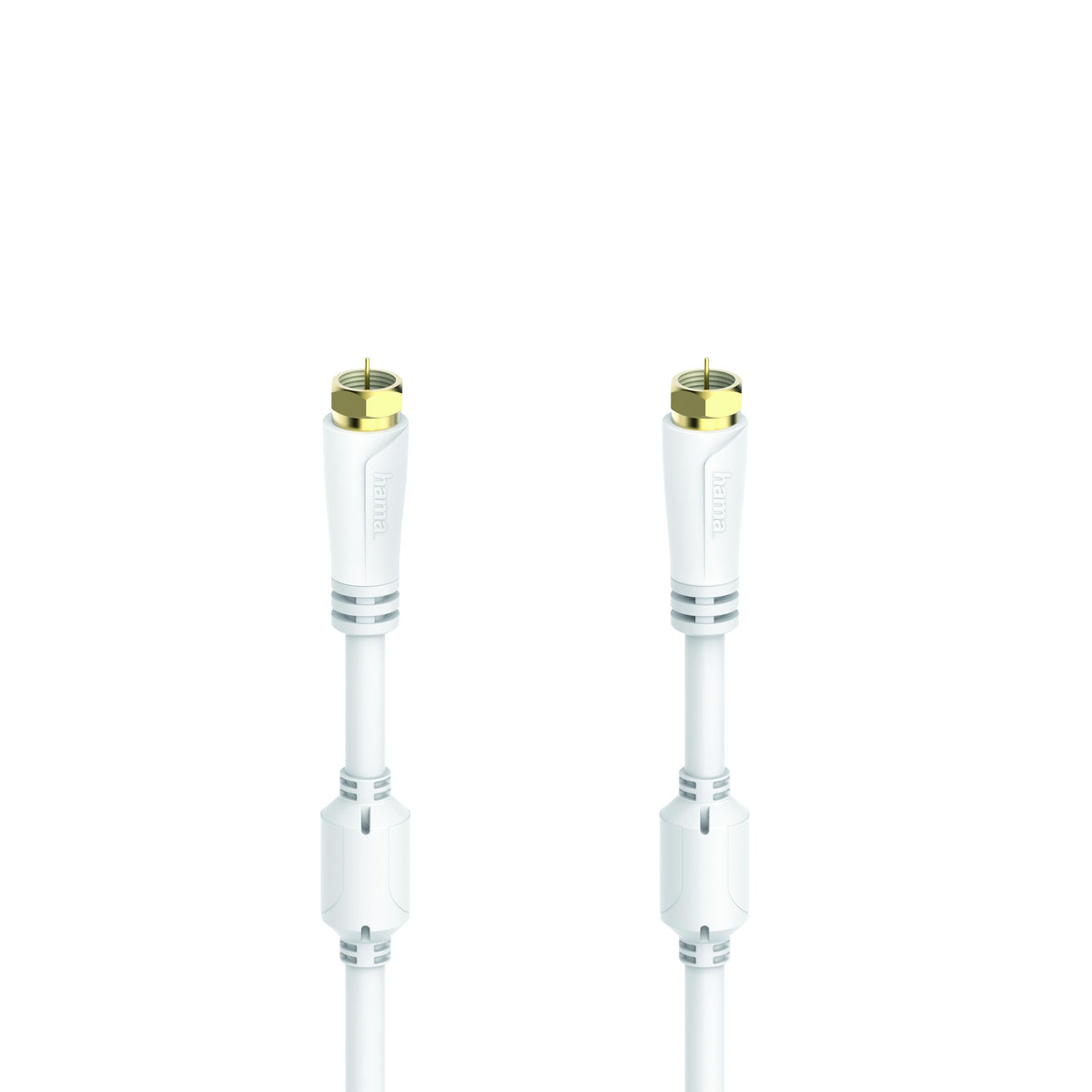 SAT-Anschlusskabel, 5,0m 100dB F-Stecker - F-St, vergoldet