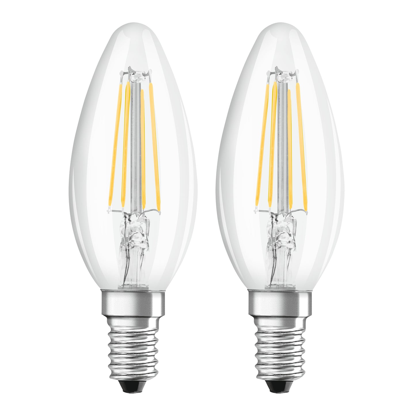 Xavax LED-Kerzenlampe E14 470lm | ersetzt 40W (warmweiß) 2er Set